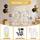 2026 Light Up Numbers for Graduation, 2026 Marquee Numbers 3 Feet Tall, Class of 2026 Decorations, Large 2026 Sign for Graduation Party for Preschool High School College, 4pcs