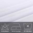 6 Pack Rectangle Tablecloth 60 x 120 Inches White Table Cloth Stain and Wrinkle Resistant Washable Polyester Fabric Table Cover for Party, Wedding and Banquet Decoration