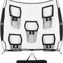 ZELUS 7 x 7ft Football Trainer Throwing Net | Training Target Practice with 5 Targets | Great for Quarterback | Includes Carry Bag