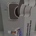 MR.SIGA Toilet Stool Squat Adult, Bathroom Stool Heavy Duty, Anti Slip Toilet Step for Bathroom, Toddler Step Stool for Kids, Off-White & Dark Gray