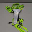 Zacro LED Reflective Vest with Chest Light 500LM, 5 RGB Colors High Visibility Rechargeable Light Up Running Vest IPX4 Night Safety Running Gear for Dog Walking, Cycling, Adjustable for Men Women Kids