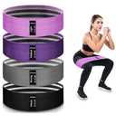 Exercise Bands, 4 Levels Fabric Resistance Bands for Working Out, Workout Bands Resistance for Women & Men, Multi-Colored Fabric Booty Bands for Leg Strength Training, Rehab, Yoga