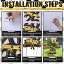 3.37FT Class of 2026 Graduations Yard Signs, Large Black & Gold 2026 Graduation Decorations Grad Yard Lawn Signs Decoration with Stakes for Outdoor Indoor Congrats Graduation Party Decor Supplies