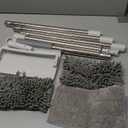 Disposable Dust Mop with 3 Shiny Cleaning Wipe Cloths, 360Spin No Wash Mop, 4Ft Extension Pole Snap Grip Mini Mop -Automatic Cloth Changing, Small Disposable Dust Mop Set for Tile, Floor and Wall (White)