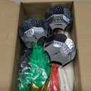 YONTUS 9 Inches Blow up Christmas Ornaments, Inflatable Christmas Balls Outdoor, Christmas Decorations for Porch (8 Pcs)