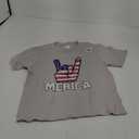 Merica Rock Sign 4th of July Vintage American Flag Retro USA T-Shirt 116 (5-6)