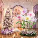 6 Pcs Giant Flowers for Decoration with Stand Oversized Crepe Paper Flowers, Giant Artificial Flowers for Wall Decor, Wedding Backdrop, Nursery, Photo Booth, Party, 
Product Dimensions	26"D x 26"W x 49"H