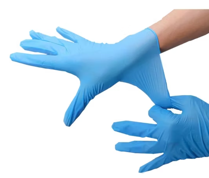 X-Large Blue Nitrile Exam Gloves, Package of 20, 10Pair Powder Free Single Use