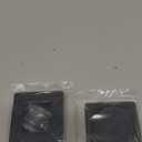 HOMOTEK 23/4 Inch Square Recessed Sliding Closet Door Finger Pulls, Inner Dia 21/8 Inch(54mm) Stainless Steel Flush Handles for Pocket, Bypass Door, Barn Drawer Pulls(Black, 2 Pack)