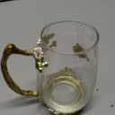 Flower Glass Coffee Tea Cup With Spoon Set Ideal Gifts For Mom Women Christmas Stocking Stuffers Valentine's Day Birthday Gifts For Her Girlfriend Wife Nice Present From Daughter Son (Red-Tal)