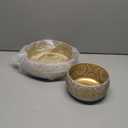 Fruit Bowl Metal Fruit Basket 2pack Candy Fruit and Vegetables Holder for Kitchen, Counter, Dining Room, Table Office, Home Decor (Gold)