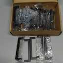 Ravinte 15 Pack Solid 3-3/4 Inch Center to Center Slim Square Bar Drawer Handles Cabinet Hardware - Matte Black Kitchen Pulls