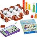 hand2mind Numberblocks Sheep Farm MathLink Cubes Activity Set, Preschool Learning Activities, Farm Playset, Counting Blocks, Number Toys, Kids Educational Toys, Math Manipulatives for Preschoolers