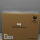 SIMON'S SHOP Oval Mirror Shabby Chic Decorative Mirrors for Wall, 18.3 x 13 inches, Distressed White, Rustic Decor