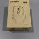 TECKNET Wireless Mouse, 2.4G Ergonomic Optical Mouse, Computer Mouse for Laptop, PC, Computer, Chromebook, Notebook, 6 Buttons, 24 Months Battery Life, 2600 DPI, 5 Adjustment Levels - Blue