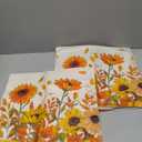 AVOIN colorlife Fall Pumpkin Sunflowers Throw Pillow Cover, 18 x 18 Inch Seasonal Autumn Thanksgiving Harvest Decoration for Home Sofa Couch Set of 2 (Orange)
