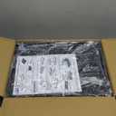 7 ode Large Dish Drying Rack for Kitchen Counter, Detachable Large Capacity Dish Drainer Organizer, 2-Tier Dish Racks with Utensil Holder, Black