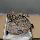 Hand-Knitting Toddler Swing, Swing Seat for Kids with Adjustable Ropes, Little tikes Swings Set, for Outdoor Indoor, Playground, Backyard (Light Brown)