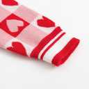 Curipeer Infant Toddler Girls Sweater Dresses Long Sleeve Ribbed Knit Pullover Ruffle Cozy Dress (2T, A-aa-heart Pattern)