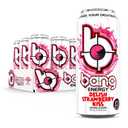 Bang Energy Delish Strawberry Kiss, Sugar-Free Energy Drink, 16 Fl Oz | Pack of 12 (EXP 07/09/27)