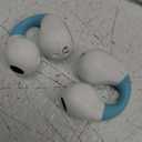 Clip On Earbuds,True Wireless Bluetooth 5.3 Lightweight Comfort Bone Conduction Open Ear Headphones with LED Digital Display Charging Case Sport Built-in Mic IPX7 Waterproof for Running Fitness, Blue