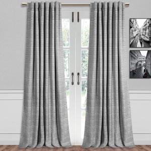 SUNBLK total blackout rod pocket back tab panel, contains 1 panel, 52"×84"
