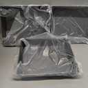 1 Pcs Detroit Style Pizza Pan 10 x 8 x 2.4 Inch Non Stick Rectangle Deep Pizza Pans Pre Seasoned Sicilian Style Pan Dish Bakeware Kitchenware (Black)