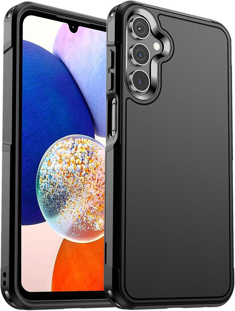 Designed for Samsung Galaxy A14 5G Case, [Military Drop Protection] [Dual Layer Structure Design] Heavy Duty Shockproof Non-Slip Phone Cover for Galaxy A14, Black
