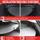 for Volvo XC90 Cargo Cover 2024 2025 2016 2017 2018 2019 2020 2021 2022 2023 for Volvo XC90 Accessories Black Retractable Trunk Cover Security Shield Shade
