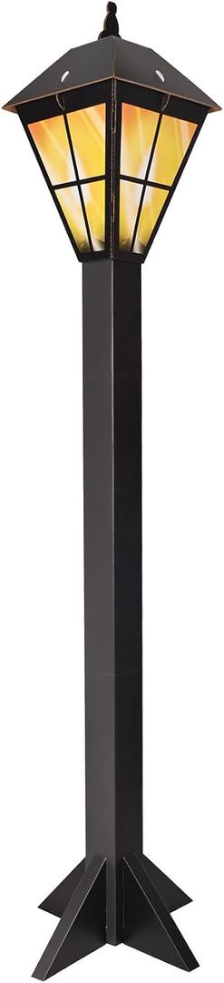 Beistle 7 FT x 21.25 IN 3-D Lamppost Photo Prop for Christmas Decor, New Orleans Theme Party Supplies