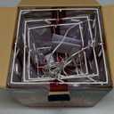 JOIEDOMI Christmas Lighted Gift Boxes, Light Up Christmas Decorations Set of 3 Transparent Present Boxes, Xmas Boxe Light with LED Warm White for Indoor Porch Patio Holiday Xmas Eve Night Dcor