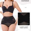 Dulchany Tummy Control Shapewear Panties for Women Body Shaper Underwear Girdle Panty (Black, M)