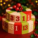 2 x Yinder 24 Pcs Christmas Empty Advent Calendar Boxes to Fill DIY 24 Days Countdown Gift Boxes Double Layer Cake Advent Calendar Fill Your Own for Xmas Holiday Decorations