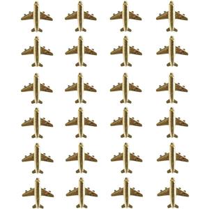Small Metal Airplane Push Pins,Gold Aircraft Pushpin,Decorative Plane Pin,Thumb Tacks for Bulletin Cork Board Office School Supplies,Fun Shaped Thumbtacks for DIY/Home/Office (24Pcs Gold)