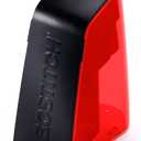 Bostitch Office Battery Powered Pencil Sharpener, Portable, Hinged Tray, Colored Pencil Compatible, Fits In Backpack & Most Pencil Cases, Red