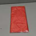 QIKSION Red Round Tablecloth 2 Pack, 84 Inch Plastic Table Cover Disposable for Parties