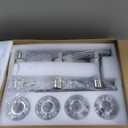 6-Light Bathroom Vanity Light, Brushed Nickel Vanity Lights for Bathroom, Bathroom Lights Fixtures Over Mirror, Large Vanity Light Over Mirror Modern Wall Sconce with Clear Glass Shade