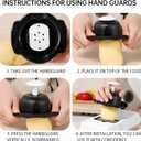 HercuCut Blade All-in-One Vegetable Chopper and Spiralizer Food Chopper with Container, Fruit Slicer, House Essentials, Kitchen Appliances & Gadgets (White/Black)