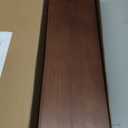 Upgraded Thick Floating Shelves, Solid Wood Bookshelf for Wall, Floating Book Shelves Use as Wall Shelves for Bedroom, Kids Room, Nursery, Books, Spice Rack & Decor  Dark Walnut Brown (15.75 Inch)