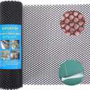 Black Plastic Wire Mesh Fence 15.7IN x 33FT - Commercial Grade Hexagonal Netting, Heavy Duty Snake & Rodent Barrier for Farms, Poultry Yards, Dog Runs | Durable Outdoor Security Fencing