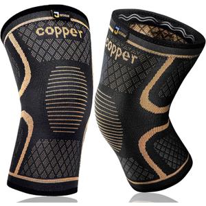 Copper Knee Braces for Men and Women (2 pack) -Knee Supports Copper Compression Knee Sleeve for Knee Pain, Arthritis, Sports and Recovery Support (3X-Large)