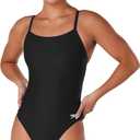 Speedo Womens Swimsuit One Piece Prolt Flyback Solid Adult Team Colors (32, Eco Team Black)