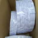 U-QE 100 Pieces White Plastic Plates - White Disposable Plates - Premium Hard Plastic Disposable Plates for Wedding and Party Use Including 50 Dinner Plates 10 '' & 50 Dessert Plates 7.5 ''
