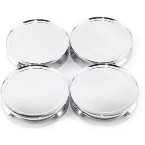 RTRHINOTUNING 4pcs Wheel Center Caps Compatible with Mercedes Benz S300 S350 S600 e350 C240 Honda Ford Hub Caps, OD:75mm(2.95"), ID: 69mm(2.72") Rim Caps (Chrome)