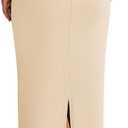 PRETTYGARDEN Women's Off The Shoulder Maxi Dresses 2025 Summer Formal Elegant Cocktail Party Wedding Guest Long Dress (Apricot)