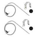 2-Pack Temperature Probe for Masterbuilt Electric Smoker Parts,Temp Probe for Masterbuilt Gravity Series 560/800/1050 Smoker,Accessories Number: 9004190170