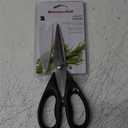 KitchenAid All Purpose Kitchen Shears with Protective Sheath Durable Stainless Steel Scissors, Dishwasher Safe, Soft Grip Comfort Handle, 8.72 Inch, Black