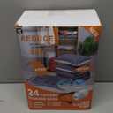 GONGSHI Vacuum Seal Bags for Clothing Travel & Home Storage, Travel Vacuum Bags with Pump,Space Saver for Blankets, Comforters, Pillows, Clothes,24 Combo with Electric Pump