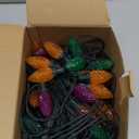 2-Pack Extentable C9 Christmas Lights Outdoor Indoor, 66 FT 100 LED Christmas String Lights Plug in with 8 Modes & Timer, Waterproof Fairy Twinkle Light for Xmas Tree Yard Decorations (Multi-Colored)