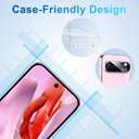 2 x Screen Protector Compatible with Pixel 9 Pro 5G, [4+4 Pack] Camera Lens Protectors, HD Tempered Glass, Fingerprint Unlock Support, Touch Sensitive, Anti Scratch